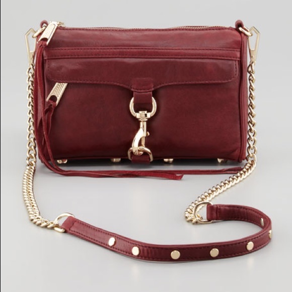 Rebecca Minkoff Handbags - Rebecca Minkoff mini MAC burgundy like new